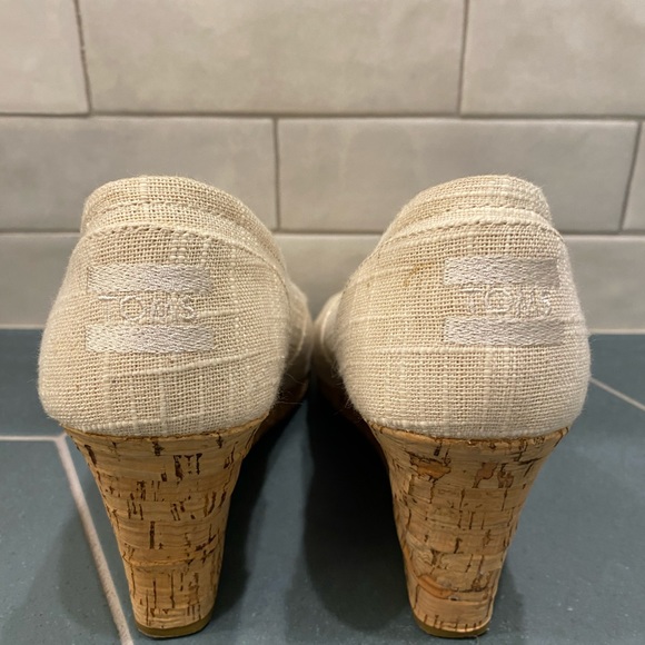 Toms Classic Espadrille Wedge Sandal - size 8.5 - Picture 5 of 7